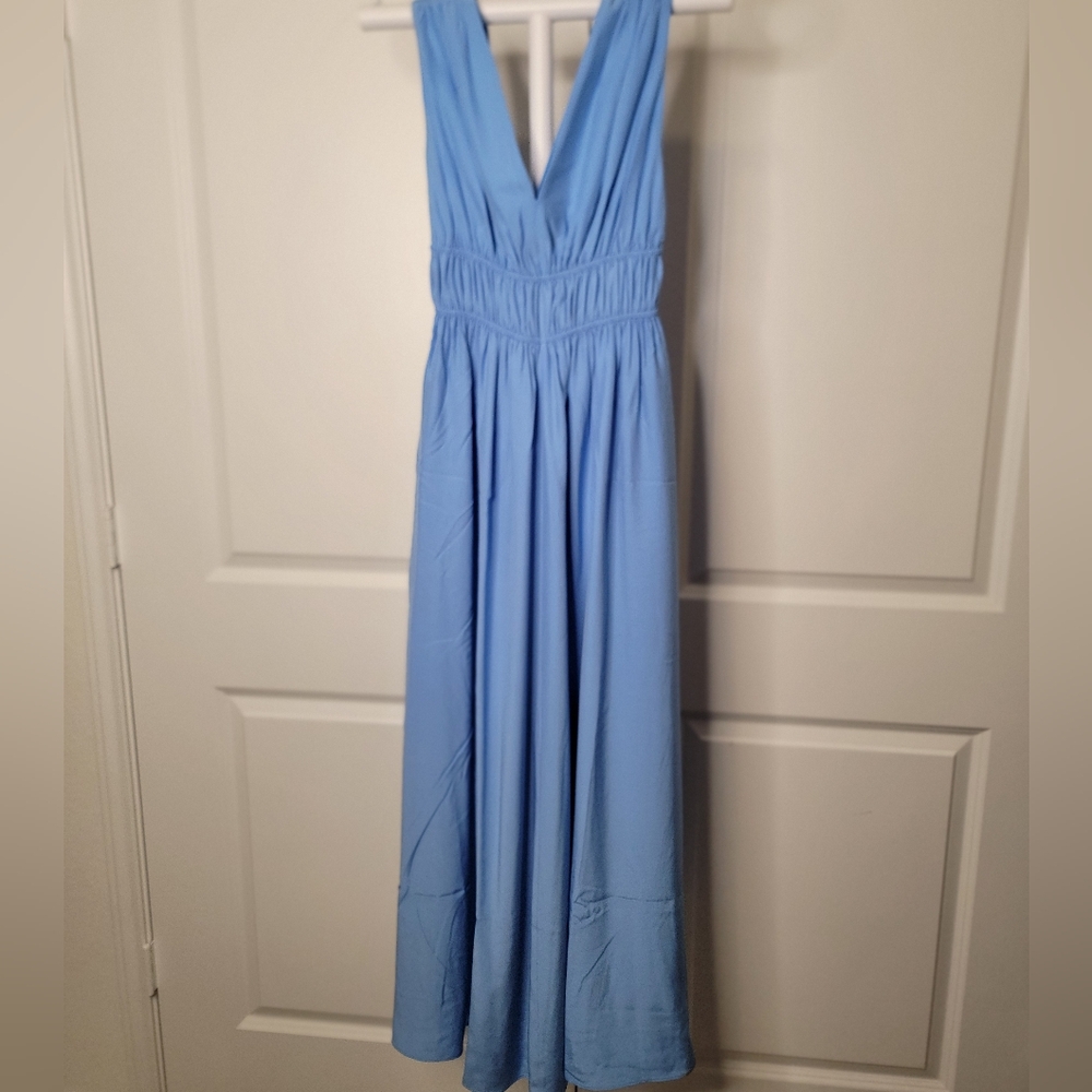 Banana Repluic Cascade Silk Maxi Dress - Picture 5 of 6